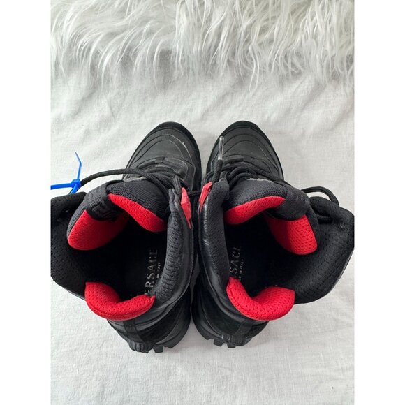 Versace Black & Red Hiking Sneakers With Vibram Soles‎ & COA - Picture 14 of 16